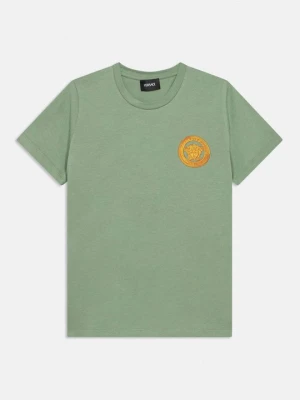 T-shirt z nadrukiem Versace zielony
