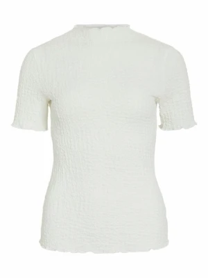 T-shirt z nadrukiem Vila biały