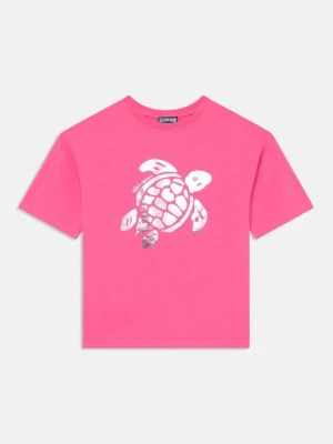 T-shirt z nadrukiem Vilebrequin różowy