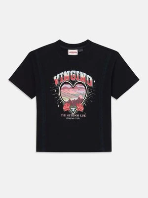 T-shirt z nadrukiem VINGINO czarny