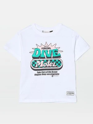 T-shirt z nadrukiem VINGINO biały