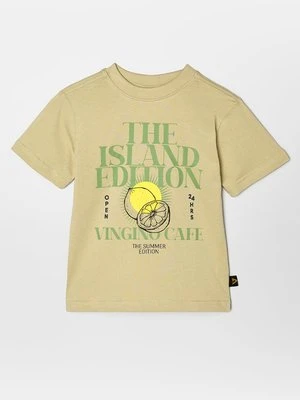 T-shirt z nadrukiem VINGINO zielony