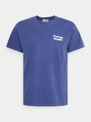 T-shirt z nadrukiem Vintage Supply granatowy