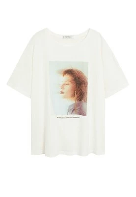 T-shirt z nadrukiem Violeta by Mango