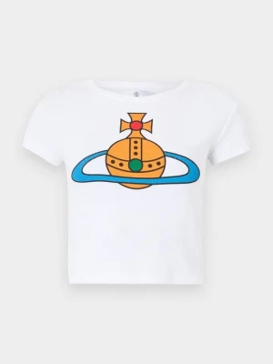 T-shirt z nadrukiem Vivienne Westwood biały