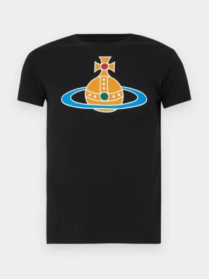 T-shirt z nadrukiem Vivienne Westwood czarny