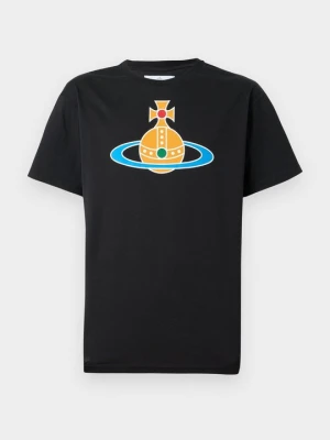 T-shirt z nadrukiem Vivienne Westwood czarny