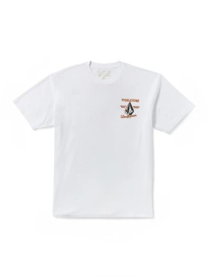 T-shirt z nadrukiem Volcom biały