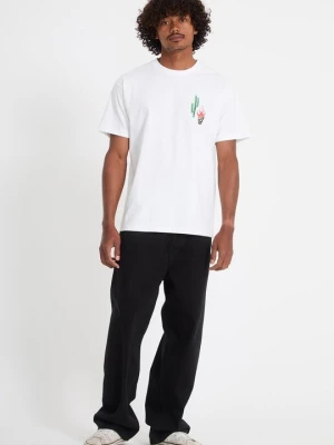 T-shirt z nadrukiem Volcom biały