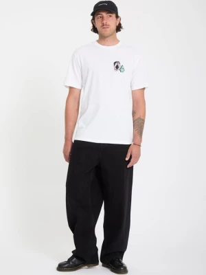 T-shirt z nadrukiem Volcom biały