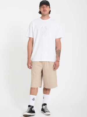 T-shirt z nadrukiem Volcom biały