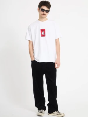 T-shirt z nadrukiem Volcom biały