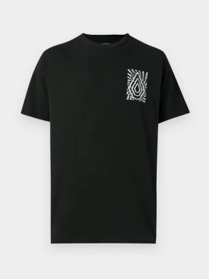 T-shirt z nadrukiem Volcom czarny