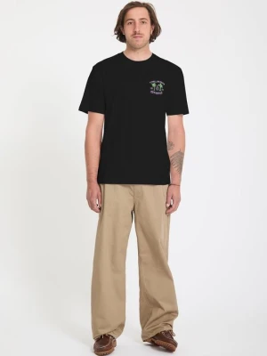 T-shirt z nadrukiem Volcom czarny