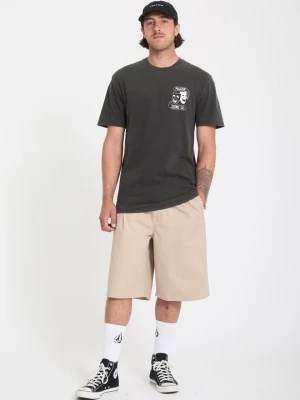 T-shirt z nadrukiem Volcom czarny