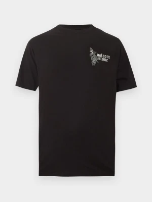 T-shirt z nadrukiem Volcom czarny