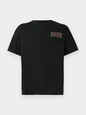 T-shirt z nadrukiem Volcom czarny