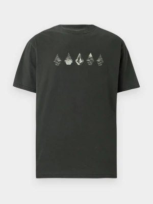 T-shirt z nadrukiem Volcom czarny