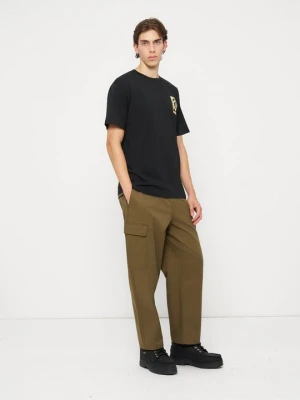 T-shirt z nadrukiem Volcom czarny