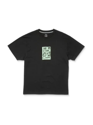 T-shirt z nadrukiem Volcom czarny