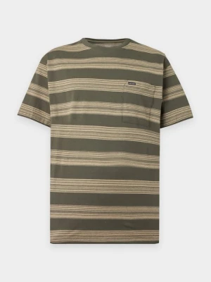 T-shirt z nadrukiem Volcom khaki