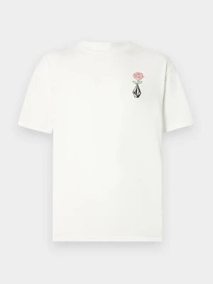 T-shirt z nadrukiem Volcom mleczny