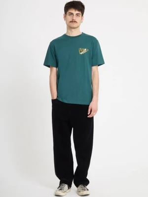 T-shirt z nadrukiem Volcom zielony