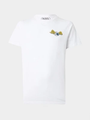 T-shirt z nadrukiem Von Dutch biały