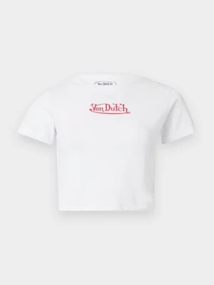 T-shirt z nadrukiem Von Dutch biały
