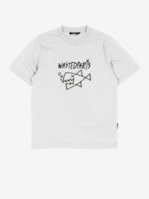 T-shirt z nadrukiem Wasted Paris biały