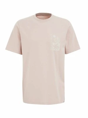 Zdjęcie produktu T-shirt z nadrukiem WE Fashion jasnoróżowy melanż