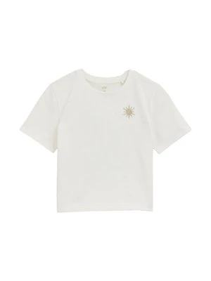 T-shirt z nadrukiem WE Fashion biały