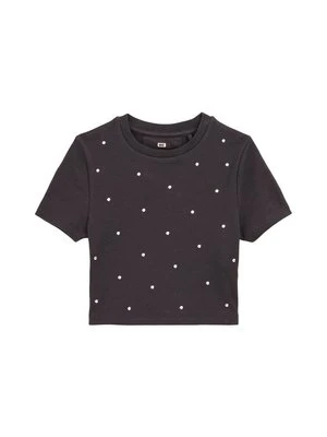 T-shirt z nadrukiem WE Fashion ciemnoszary