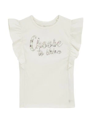 T-shirt z nadrukiem WE Fashion biały