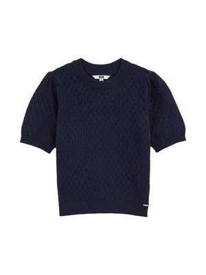 T-shirt z nadrukiem WE Fashion granatowy