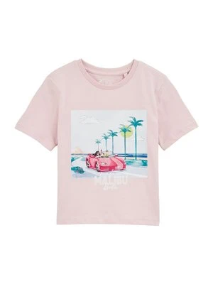 T-shirt z nadrukiem WE Fashion jasnoróżowy