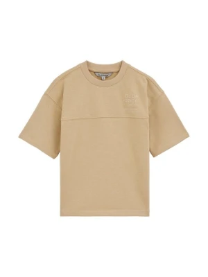 T-shirt z nadrukiem WE Fashion beżowy