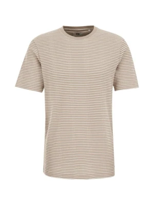T-shirt z nadrukiem WE Fashion beżowy