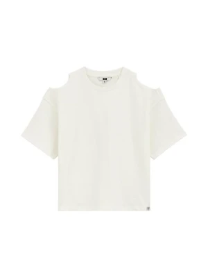 T-shirt z nadrukiem WE Fashion biały