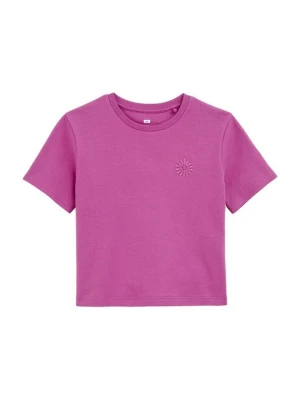 T-shirt z nadrukiem WE Fashion fioletowy