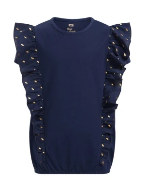 T-shirt z nadrukiem WE Fashion granatowy