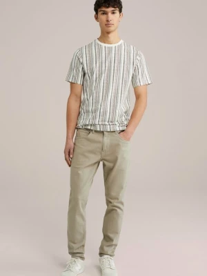 T-shirt z nadrukiem WE Fashion mleczny