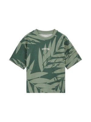 T-shirt z nadrukiem WE Fashion zielony