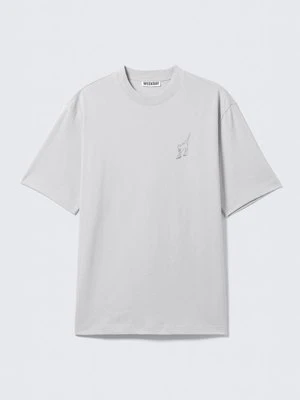 T-shirt z nadrukiem Weekday