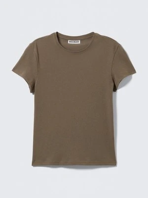 T-shirt z nadrukiem Weekday