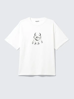 T-shirt z nadrukiem Weekday