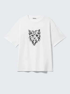 T-shirt z nadrukiem Weekday