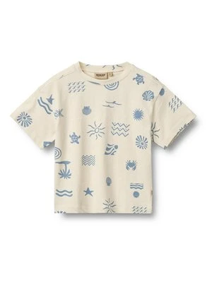 T-shirt z nadrukiem Wheat beżowy