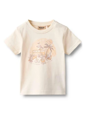 T-shirt z nadrukiem Wheat beżowy