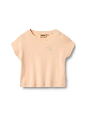 T-shirt z nadrukiem Wheat jasnoróżowy
